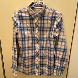 Banana Republic Soft Wash plaid button down shirt